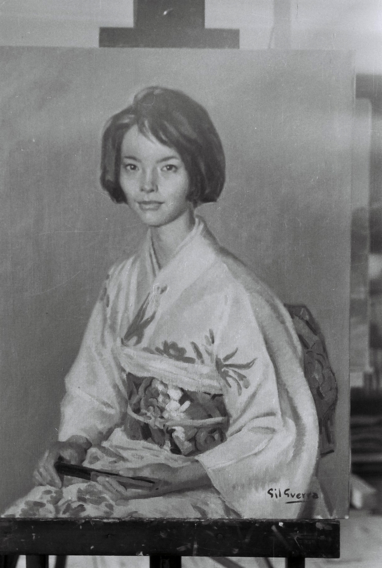 Retrato de mujer japonesa