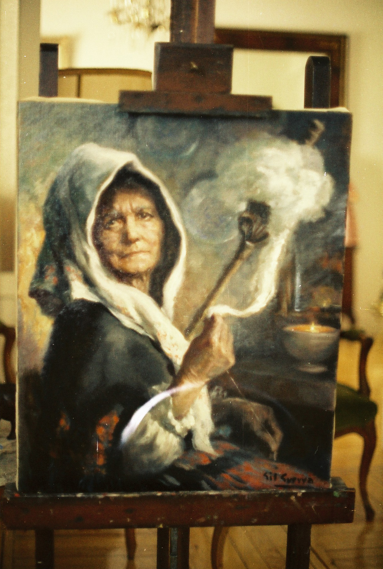 Vieja hilandera