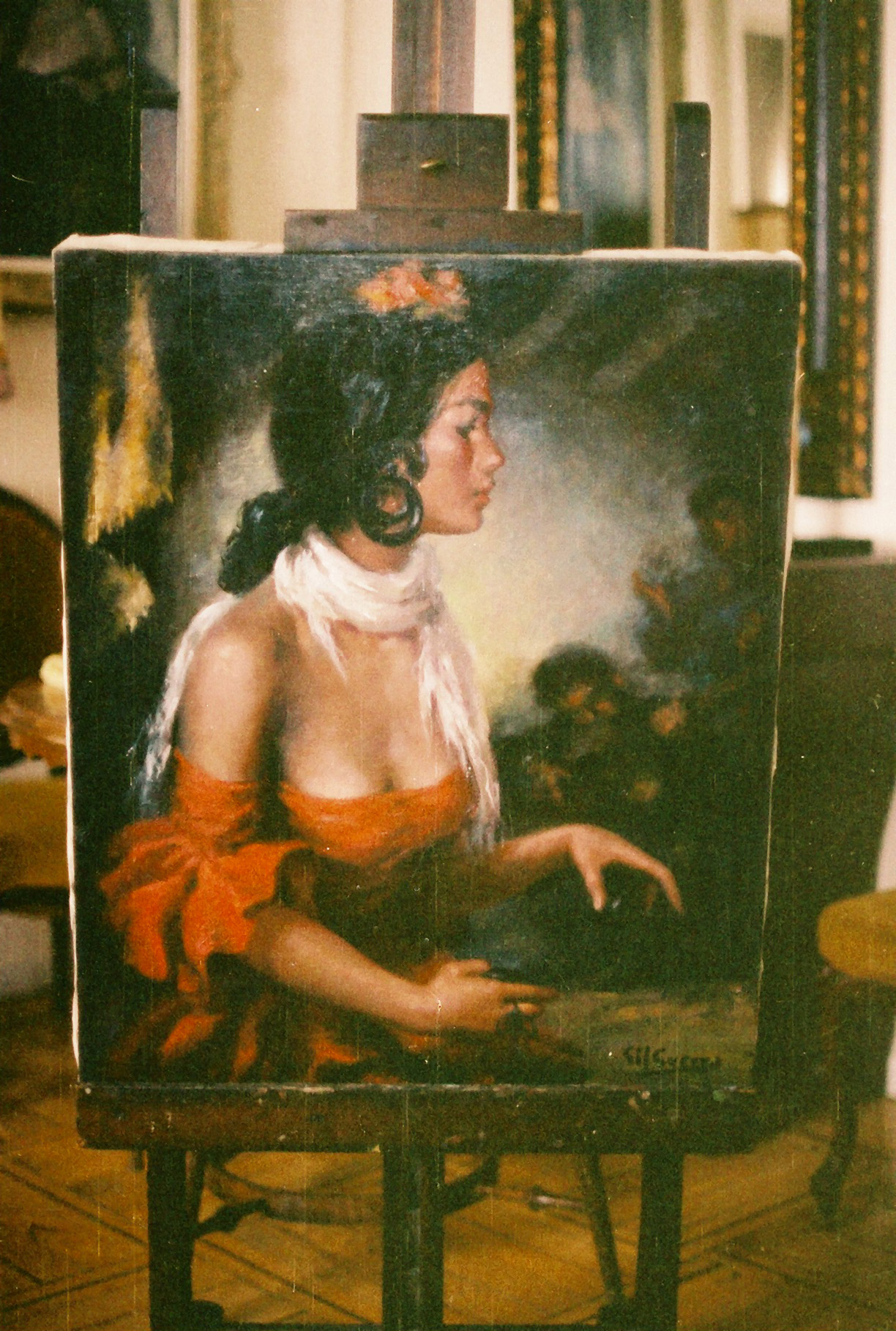 Flamenca con castañuelas