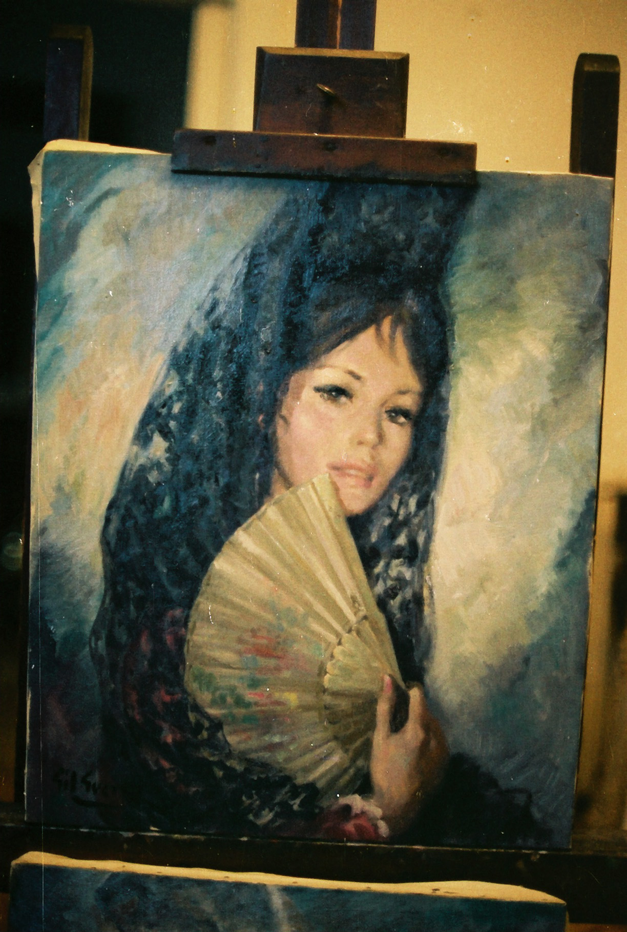 Mantilla y abanico