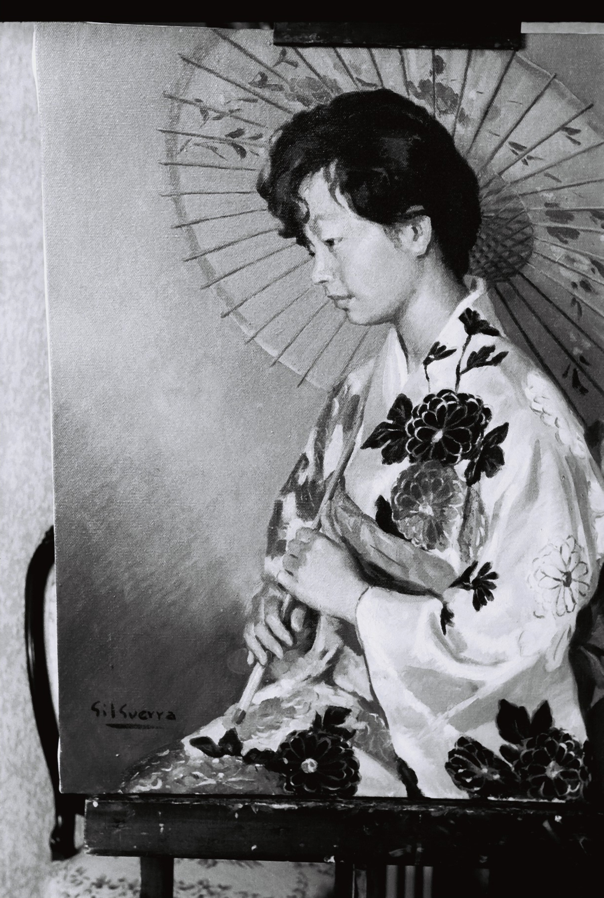 Mujer Japonesa con sombrilla