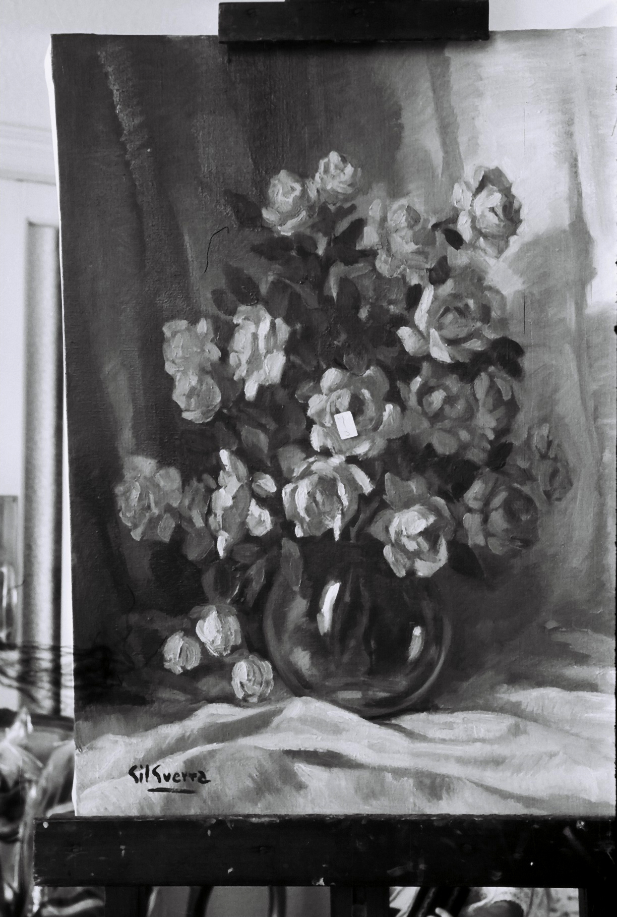 Rosas en jarrón