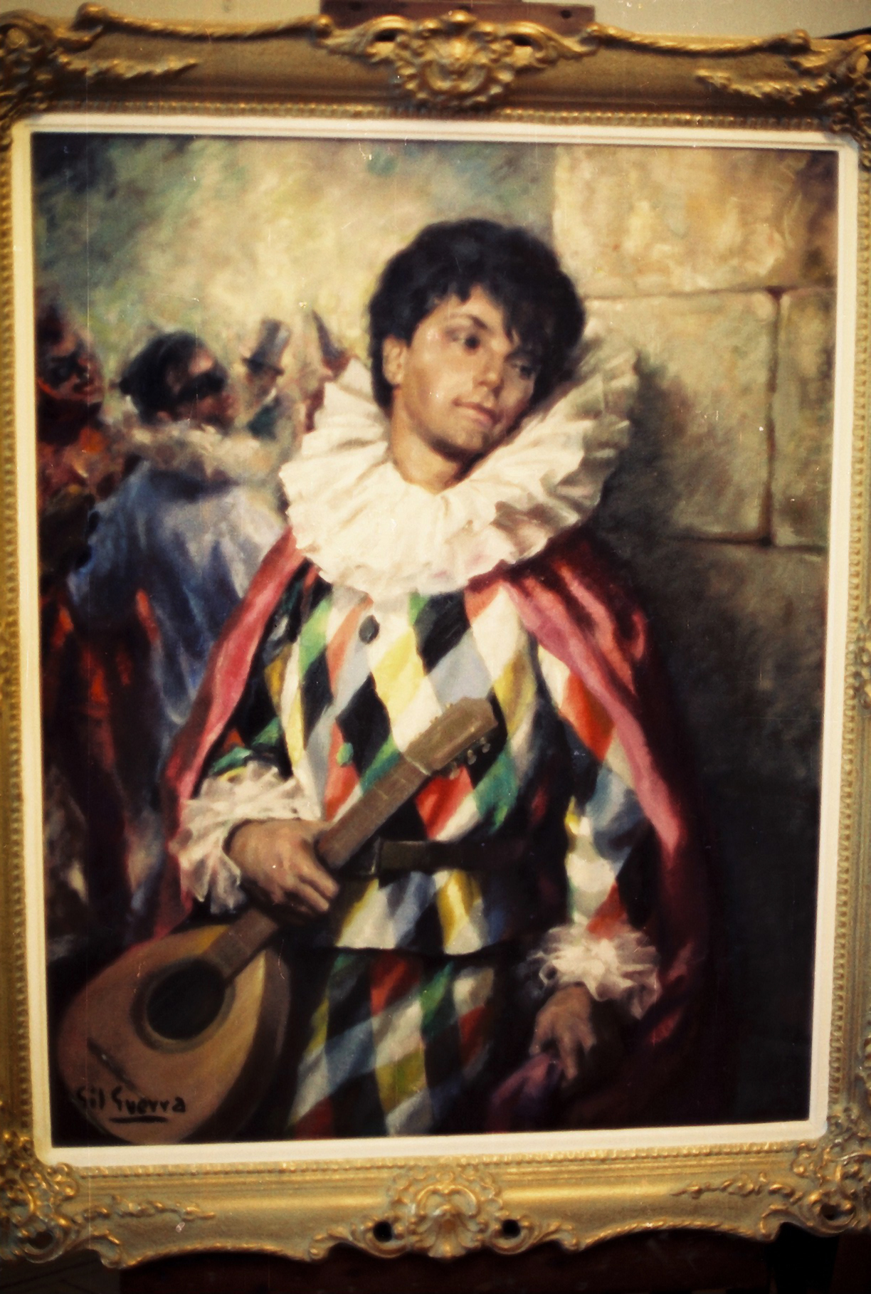 Arlequín con bandurria