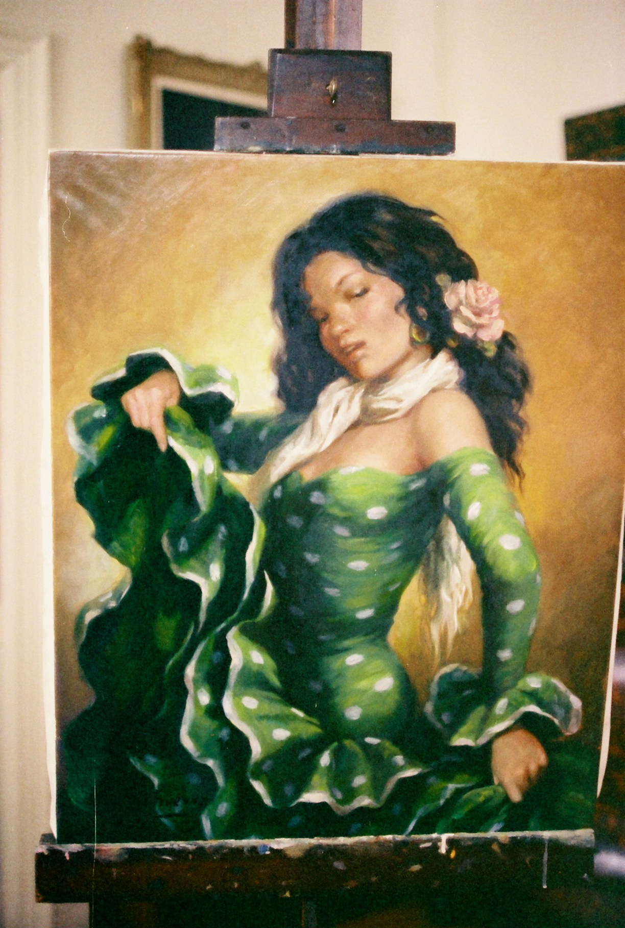 Gitana con Flores, 1957