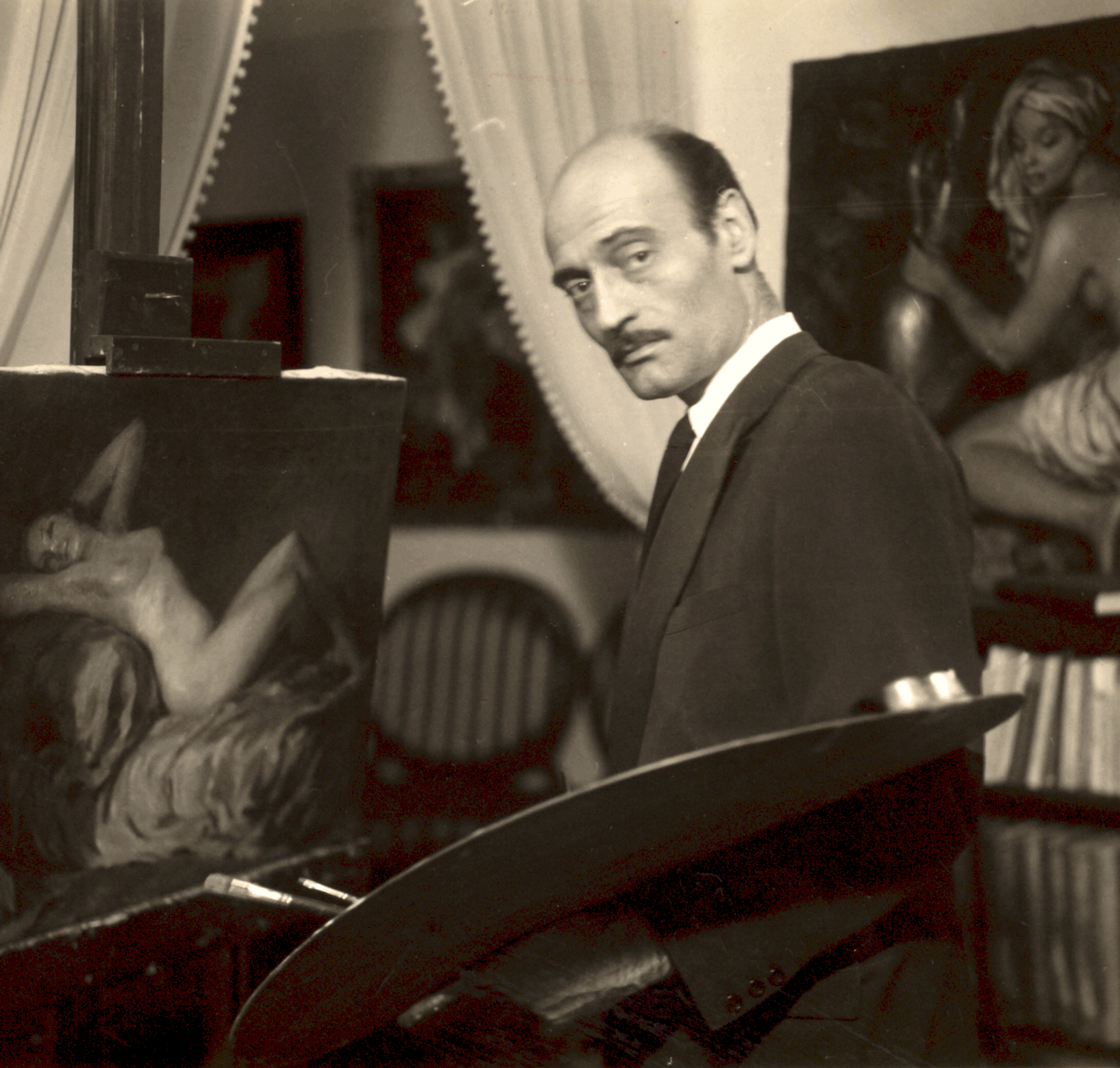 Autorretrato de Enrique Gil Guerra, circa 1940